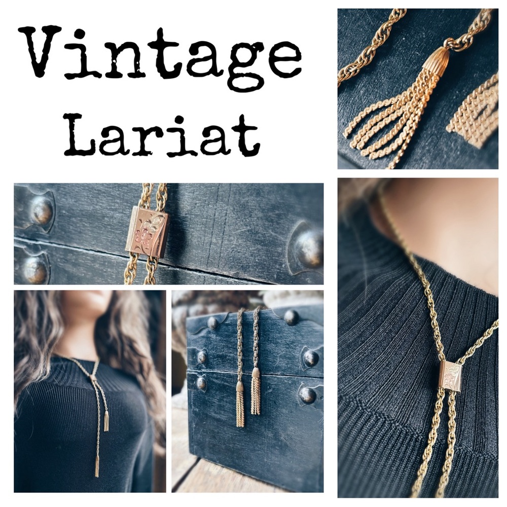 Necklace Vintage WRE Lariat